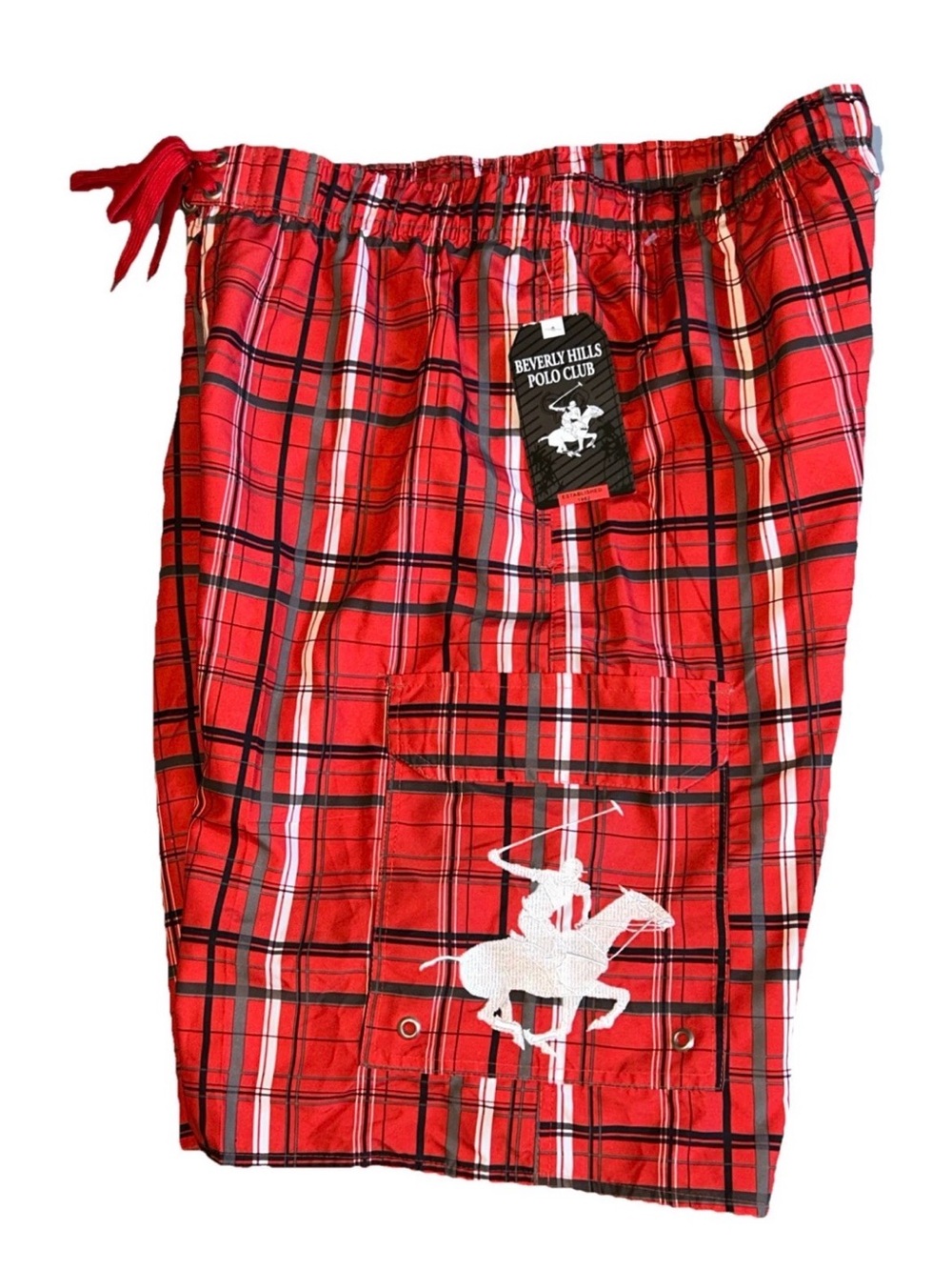 Polo Club Beverly Hills Trunk Shorts Pants Mens XL Fire Red NWT Big Pony